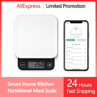 5kg/0.1g 1g Smart Kitchen Food Scale Electronic Nutrition Facts Meal Scale Cooking Baking Calorie Measuring Scale with Smart App