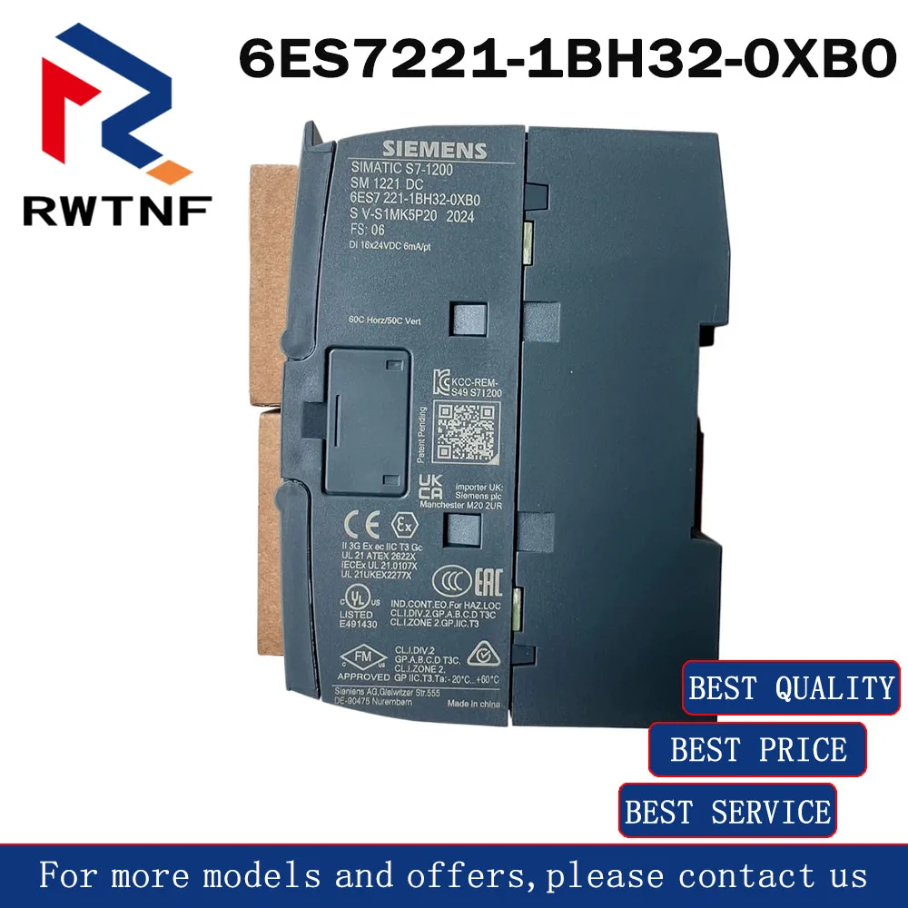 

Brand New Genuine 6ES7221-1BH32-0XB0 SIEMENS S7-1200 Digital Input Module,100% original warehouse stock