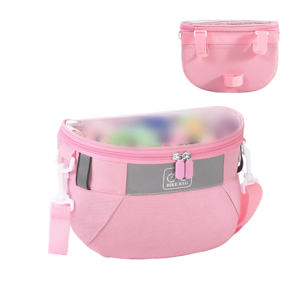 

Детская передняя корзина для велосипеда с водонепроницаемой конструкцией и съемным ремнем для использования на самокатах, трехколесных велосипедах и тренировочных велосипедах