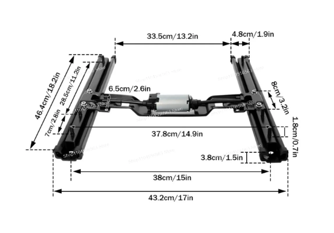 Car Seat Electric Slide Rail Two Forward and Backward Electric Seat Chassis Commercial Car RV Electric Seat Modification