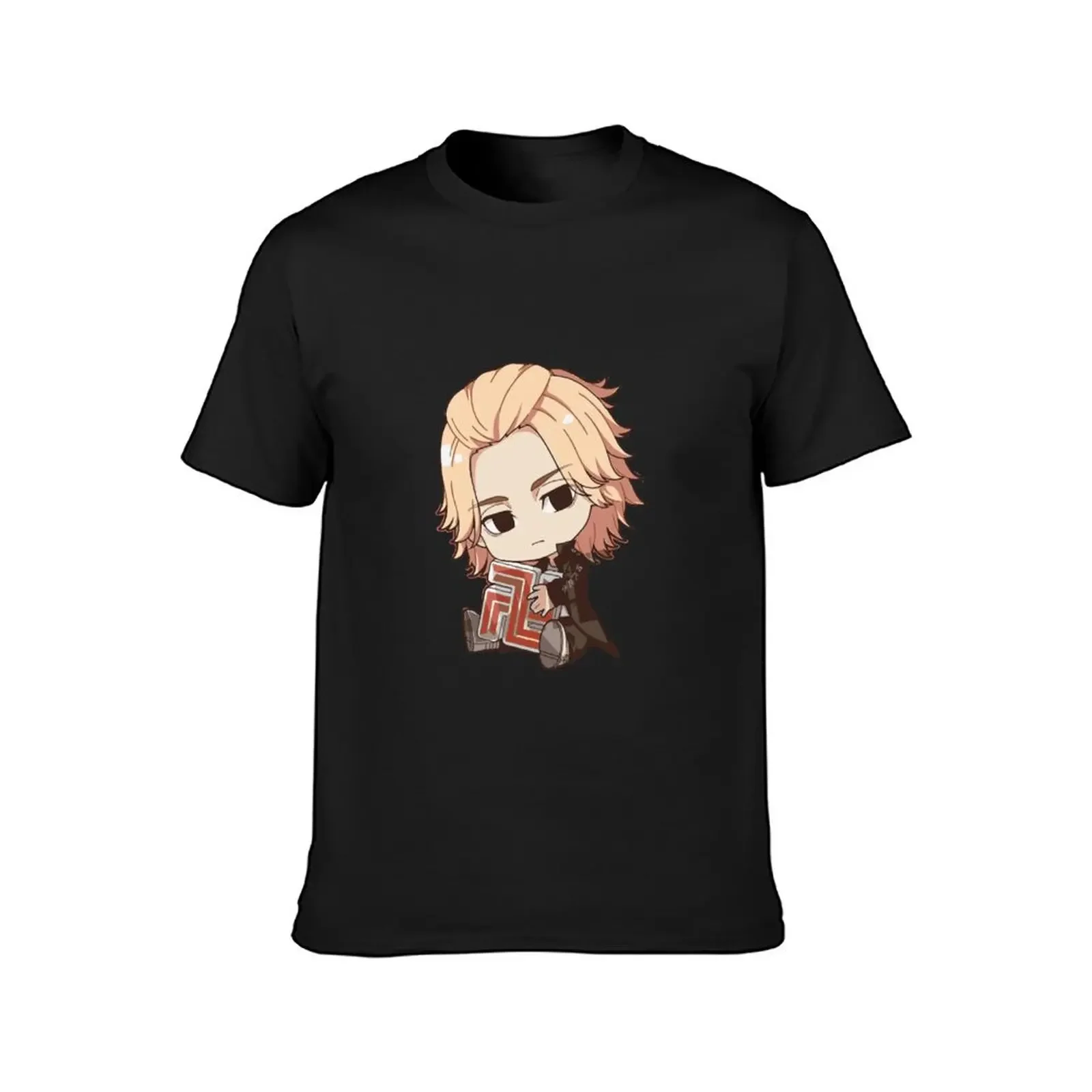 draken mikey chibi sticker - doraken tokyo, R T-Shirt graphic tee shirt Blouse plus sizes cute clothes plain black t shirts men