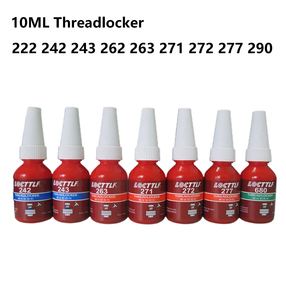 10ml Threadlocker Loctite 222 242 243 262 263 271 272 277 290 Screw Glue Thread Lock Agent Anaerobic Glue Anti-loose
