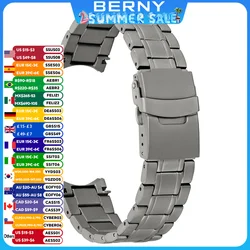BERNY Watch Strap Quick Release 20m Full Titanium Watch Bands with Titanium Clasp Bracelet for T2566MS/T2576MS Watch Replace
