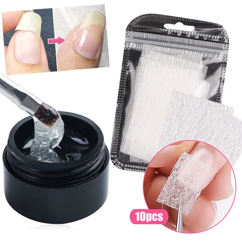 Riparazione unghie screpolate Gel di estensione Cura delle unghie Innocuo per la riparazione delle unghie Unghie rotte Adatto per unghie in gel UV Strumenti per manicure TSLM1