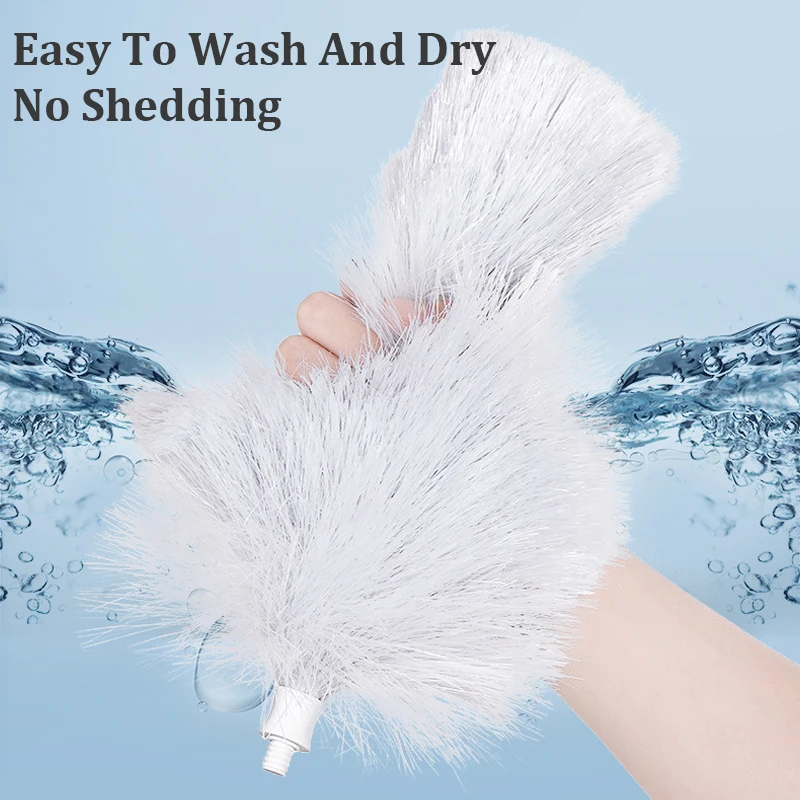 Electric Cleaner Duster Automatic Feather Duster Retractable Dust Brush Computer Car Dust Collector Household Cleaning Brush