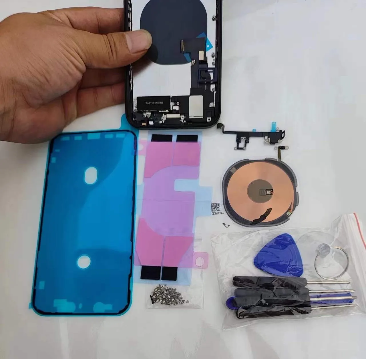 Housing For Iphone XR Like 13 Pro Assembly XR To 13 Pro DIY Back Cover Battery Middle Frame Replacement Wifi line XR to 13PRO