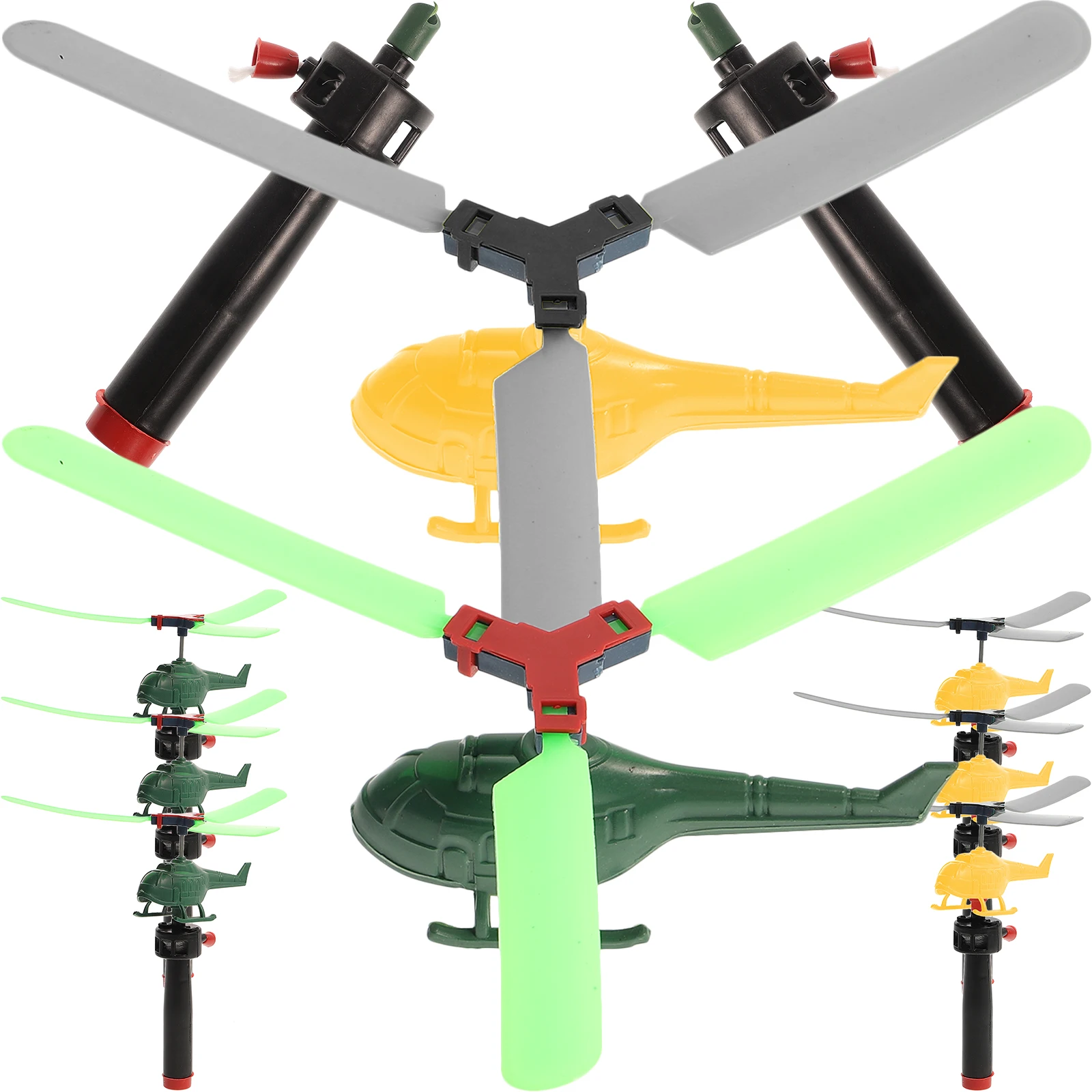 

8 Pcs Toy Funny Flying Toys Airplane Plastic Outdoor Child Recreation Helicopter