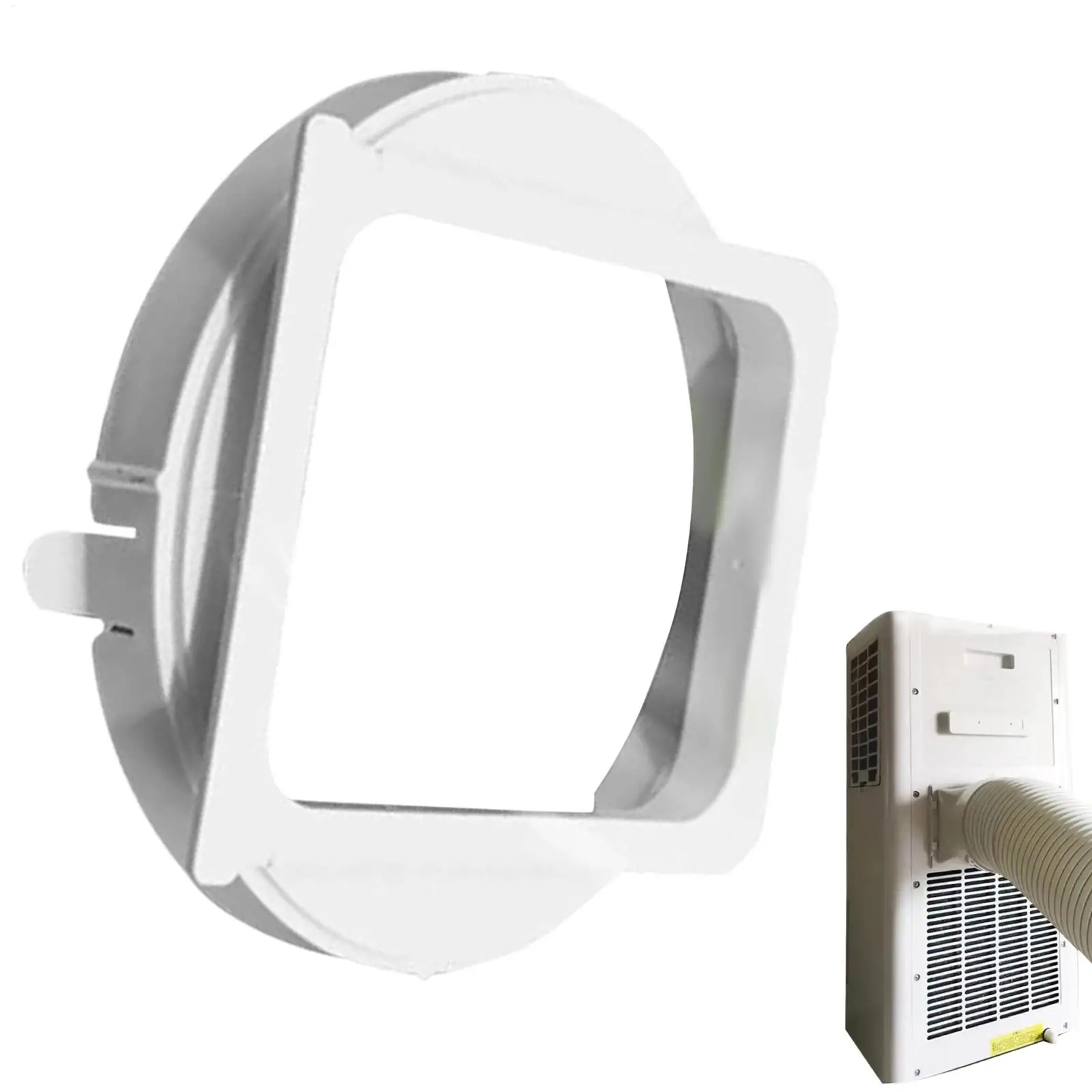 5.9 Inch Portable AC Exhaust Hose Adapter, Universal Air Conditioner Vent Connector, ABS Window Hose Coupler for Home Apartment