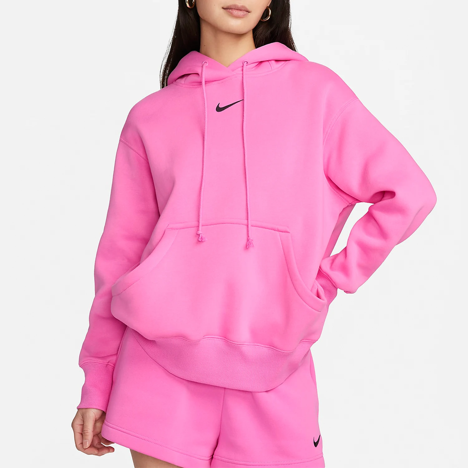 

Оригинальная женская свободная толстовка Nike с флисовой подкладкой, новинка 2024 года, DQ5861-675