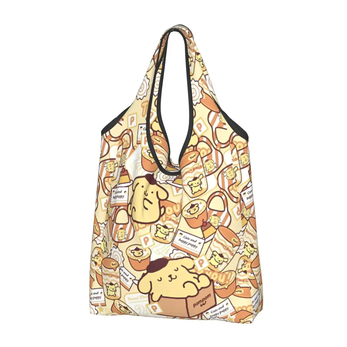 

Hello Kitty Pom Pom Purin Shopper Bag My Melody Kuromi Cinnamoroll Shopping Bags Female Work Tote Bag Stylish Graphic Handbags