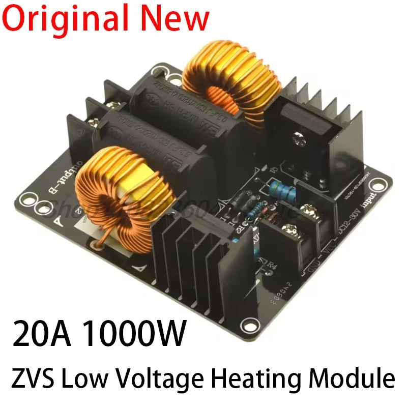 ZVS Induction Heating Board 1000W Low Voltage Induction Heating Module Flyback Driver Heater 1.6mm Double Board DC 12V-30V