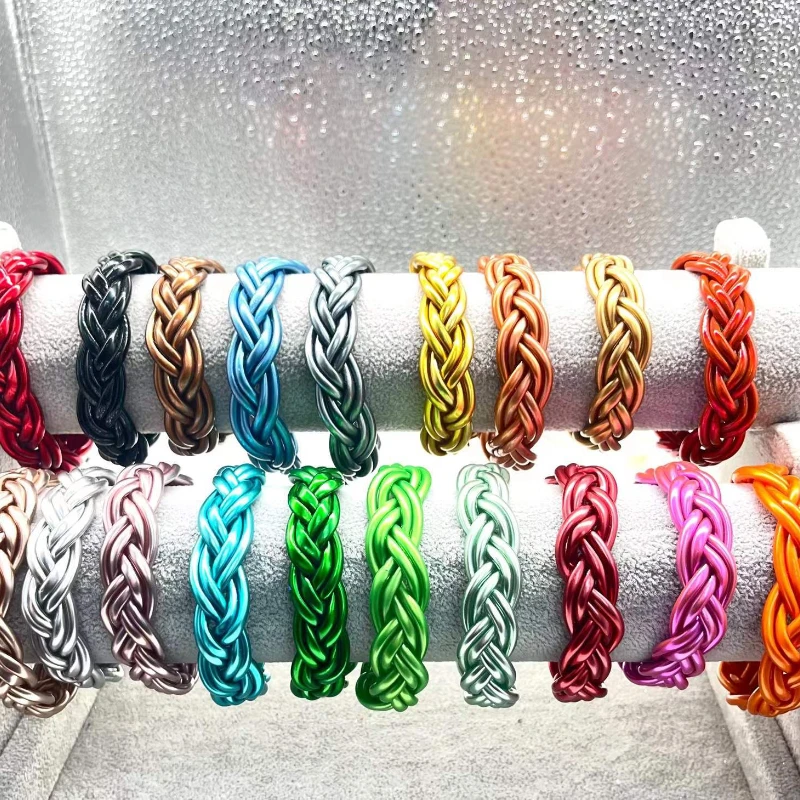 Bilandi Fashion Jewelry Weave Bracelet Popular Style Colorful New Silicon Bangles Bracelet For Women Female Gift