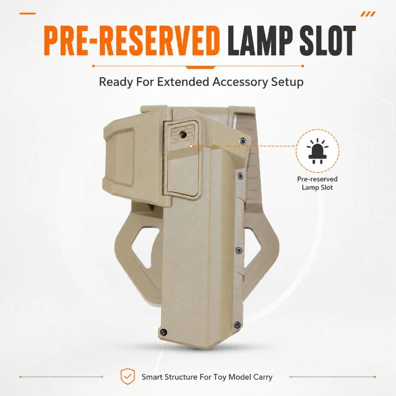 Dual Matte Black Sand Color Hard Waist Carry Cover Adjustable Waist Support Frame Quick Pull Snap Lock