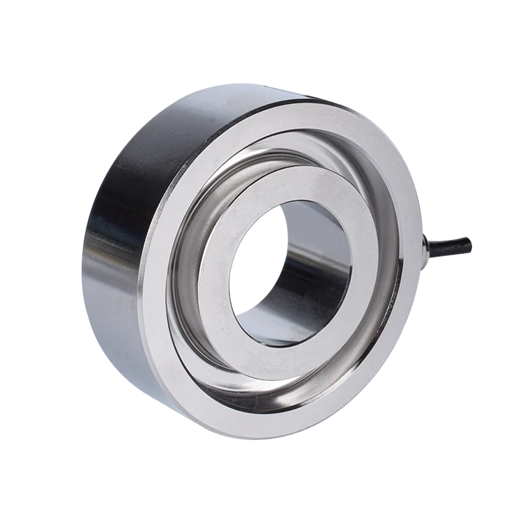 China best donut thru hole load cell 10-200kN strain gauge force washer for industry 4.0