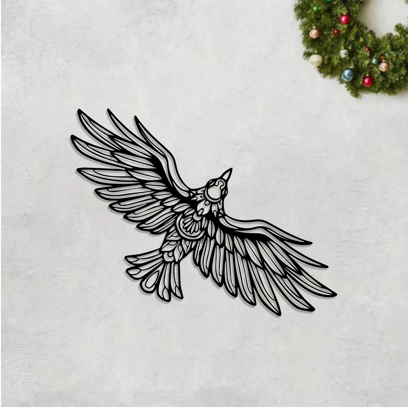 CIFbuy Metal Wall Art Modern Eagle Iron Decor Waterproof Rustproof Sign for Indoor Outdoor Home Garden Yard Patio