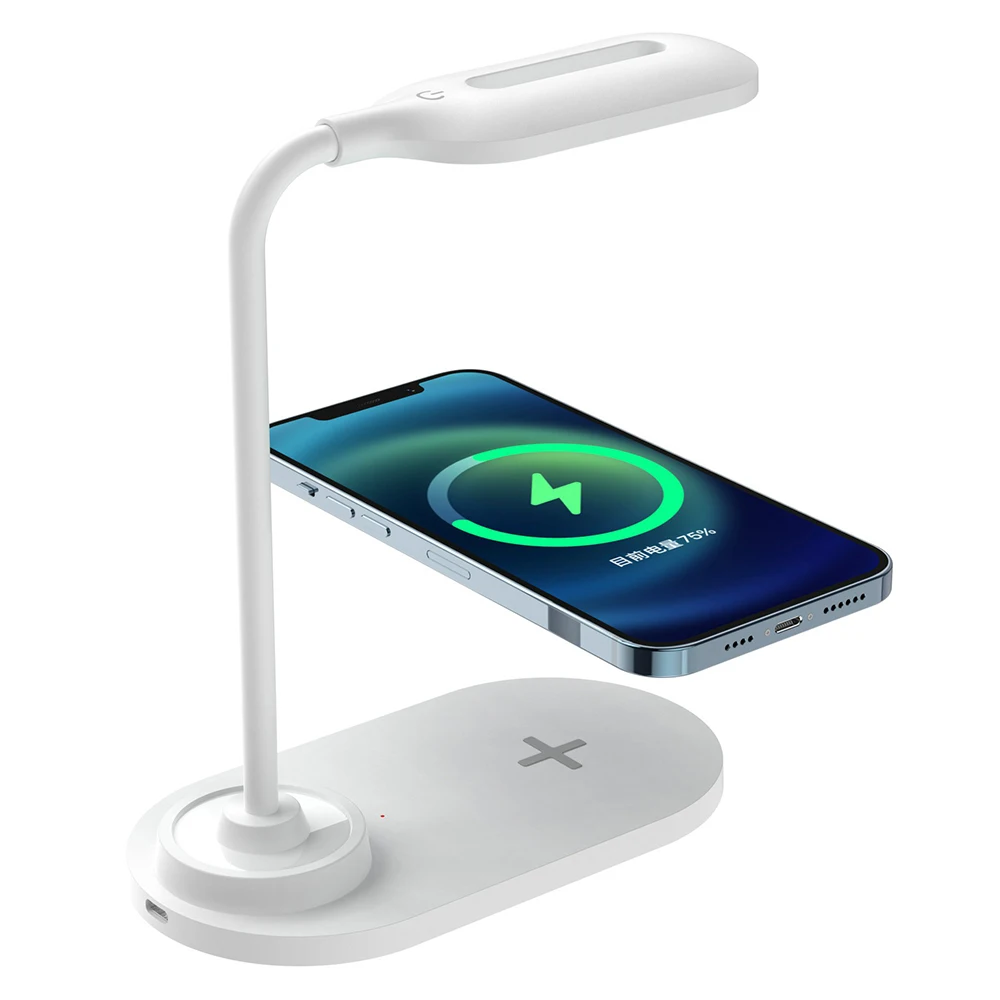 

2-in-1 Eye Protection LED Desk Lamp 15W for Phone Wireless Charger