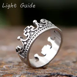 2024 Fashion Classic Retro Crown King Fashion Punk Simple Ring For Men Women's Party Charm Accessories Decoration Gift Creative