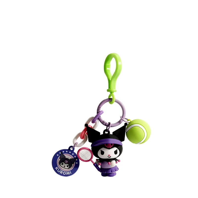かわいいサンリオ漫画ハローキティ野球キーホルダーアニメバックパックかわいい卓球モデルペンダントキー装飾女の子クリスマスギフト