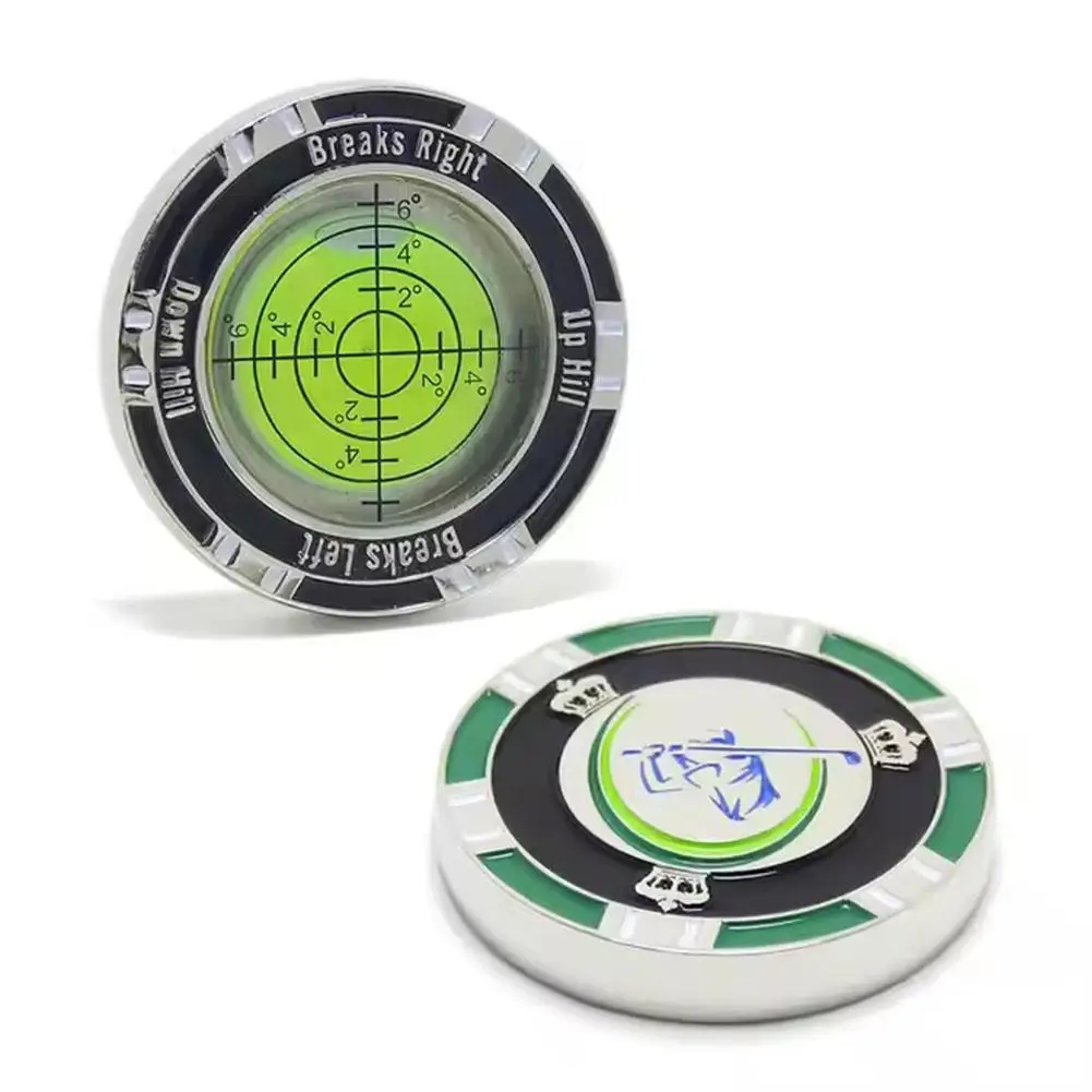 High-Precision Golf Slope Meter, Level Reading Aid Tools, Golf Ball Marker, Golf Acessórios para Jogadores, E5T2