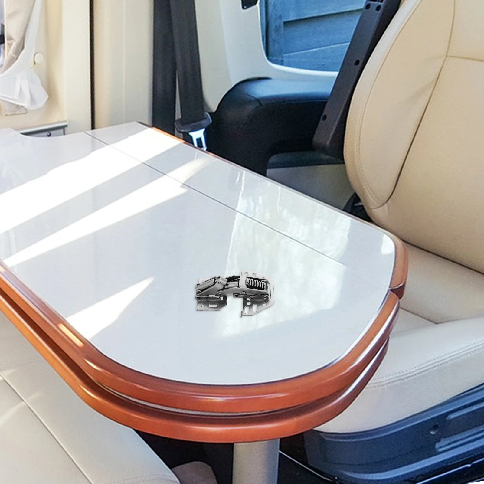 

Cabinet Hinges RV Door Silver Sturdy Heavy Duty Camper Kitchen Longlasting Materials Ideal Retrofitting Overhead Cabinets