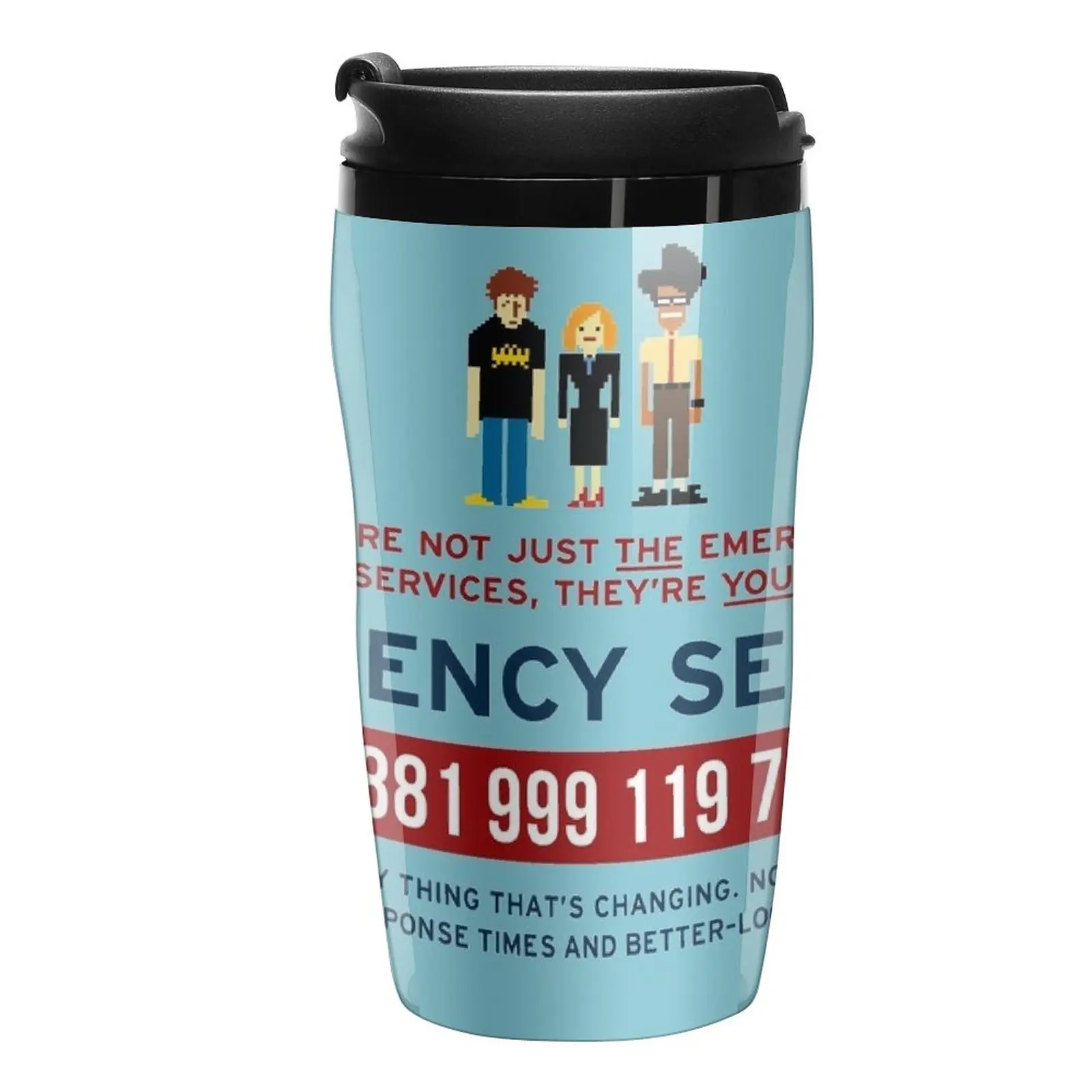 New IT Crowd - Emergency Services Travel Coffee Mug Espresso Coffee Cups Cute Mugs