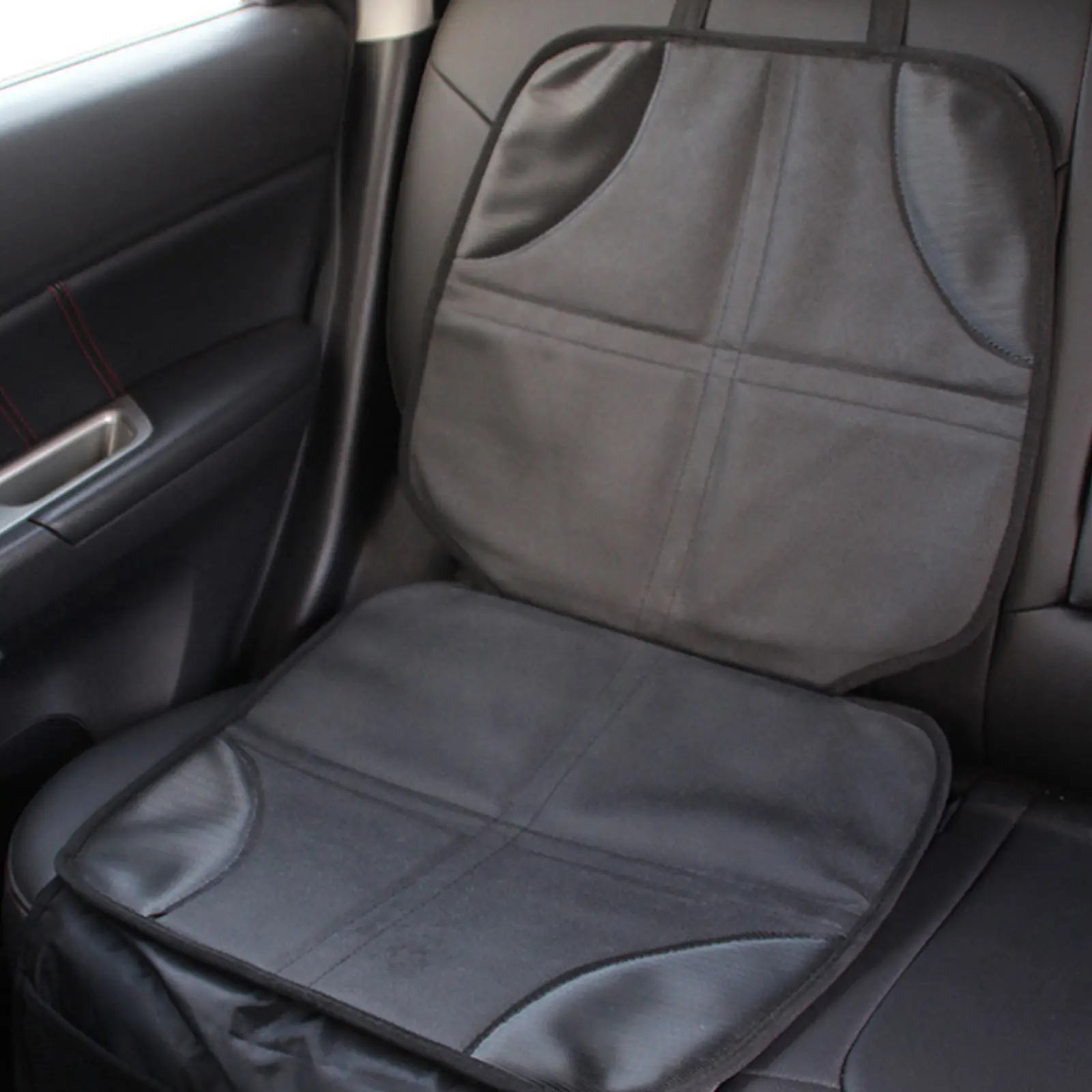 

Protector Mat Child Pad Kids Cover with Large Mesh Pocket for Carseat Stroller Pet Proof Safety