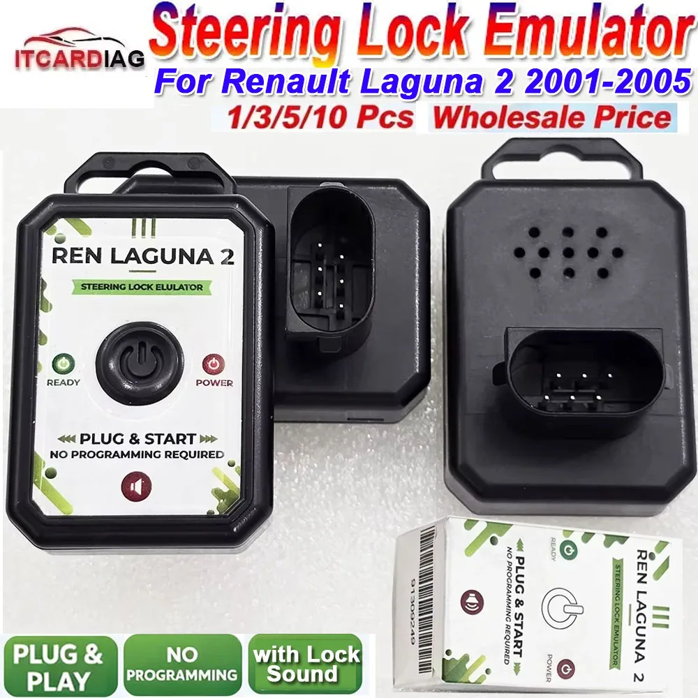 Steering Lock Emulator For Renault Laguna 2 2001~ 2005 Simulator Emulator With Lock Sound Plug And Play No Need programming