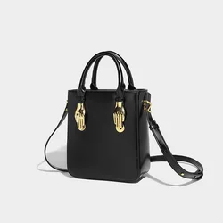 Metal hardware decoration box bag bag women's 2024 flow trend luxury versatile one-shoulder cross-body hand carry women's bag