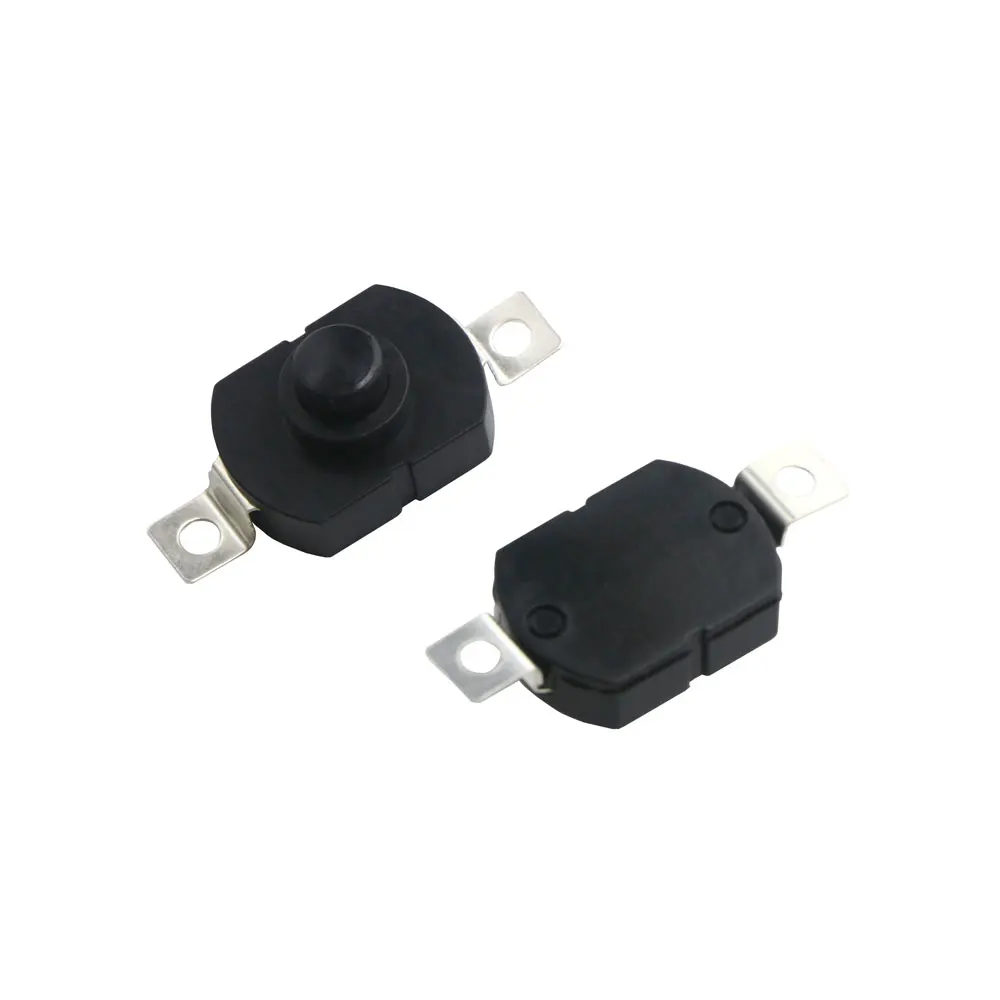 10PCS Push Button Switch 1712KD 30V 1A Flashlight Switch LOCK 17X12.2X9.7MM Table lamp Switch Flashlight Button Switch ON-OFF