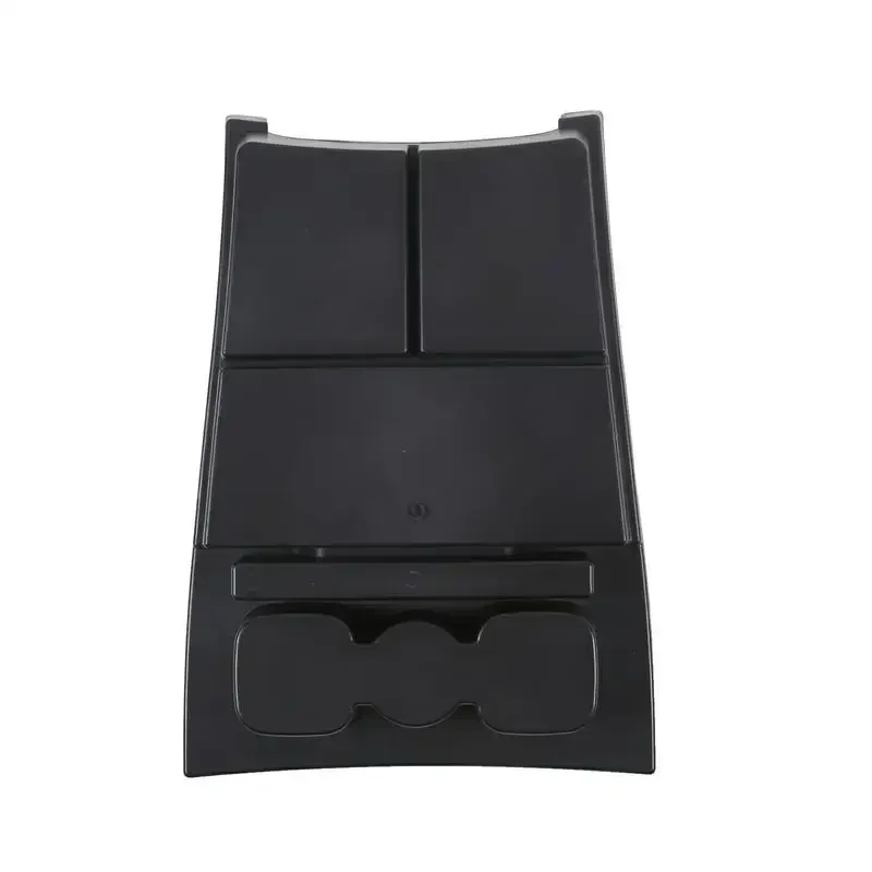 For Rivian R1S R1T 2022-25 ABS Black Car Storage Box Center Control Under Storage Box Mobile Phone Tray Interior Car Accessories