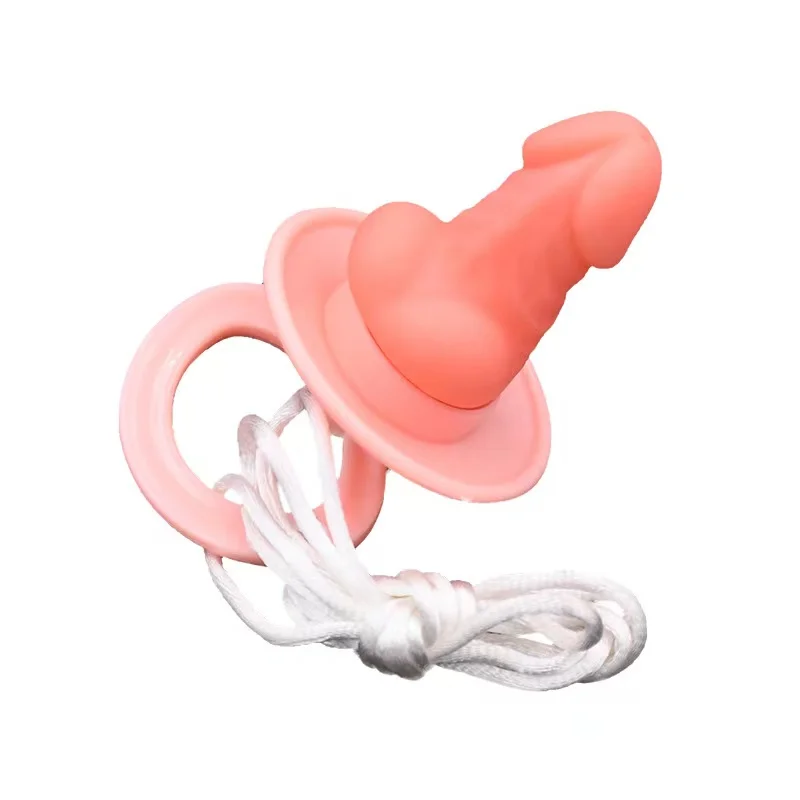 

Funny Penis Baby Pacifier Bachelorette Party Accessories Silicone Masquerade Prop Single Farewell Toy Hen Bridesmaids Gift