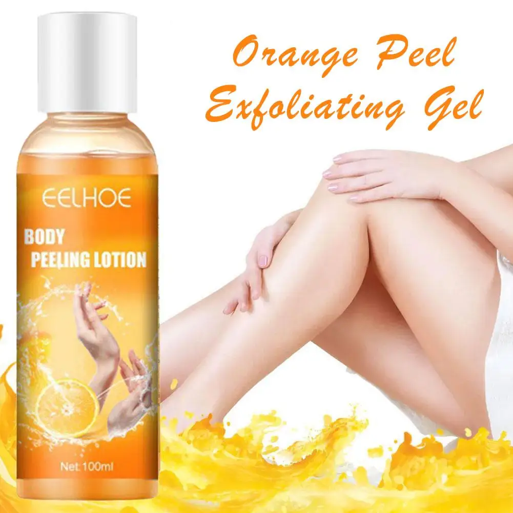 Eelhoe Orangen schale Peeling Lotion Körper Gesicht aufhellend Reparatur stumpfe Haut glatt feuchtigkeit spendend Peeling Tränen gel