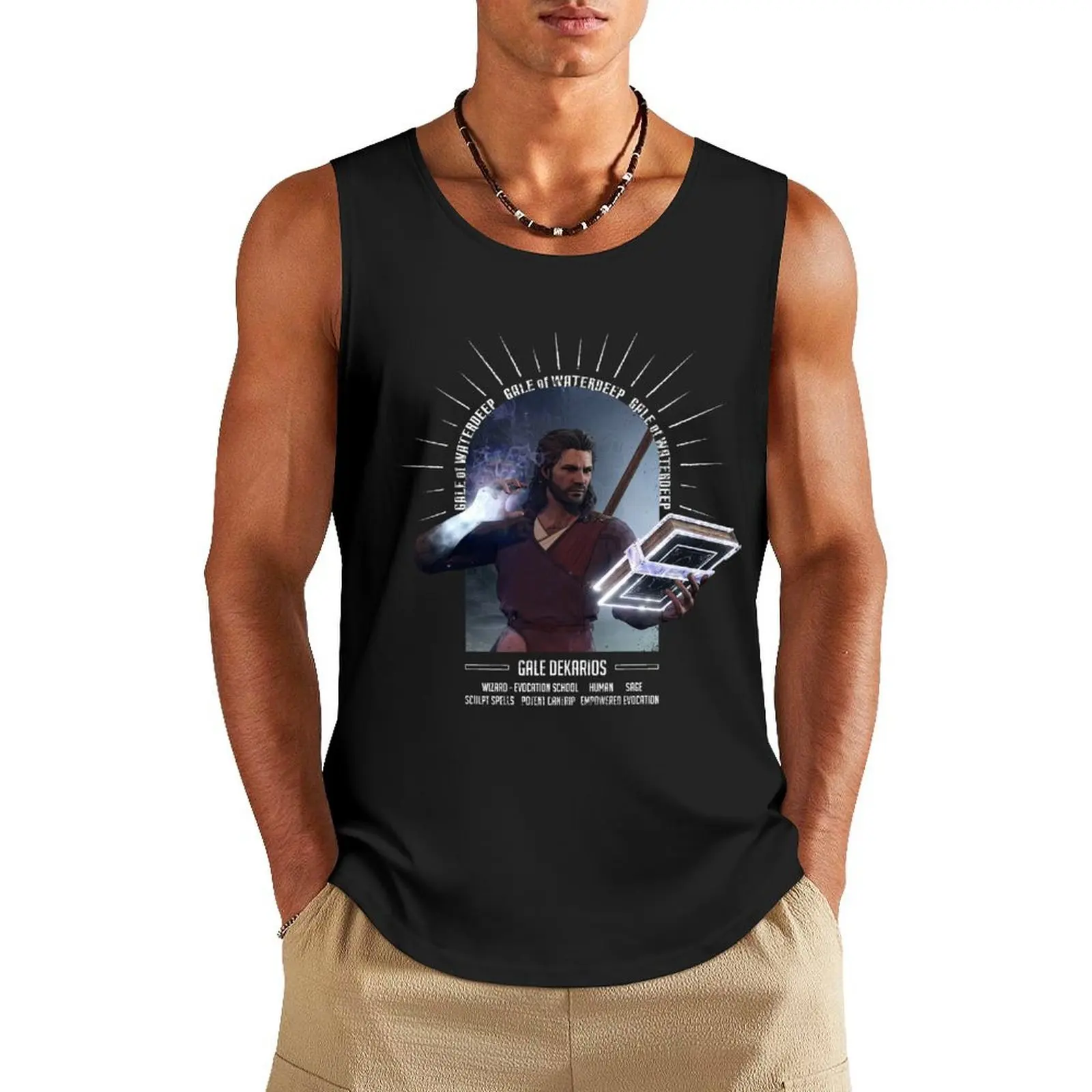 

Gale of Waterdeep Tank Top basketball clothing t-shirts for men gym accessories man