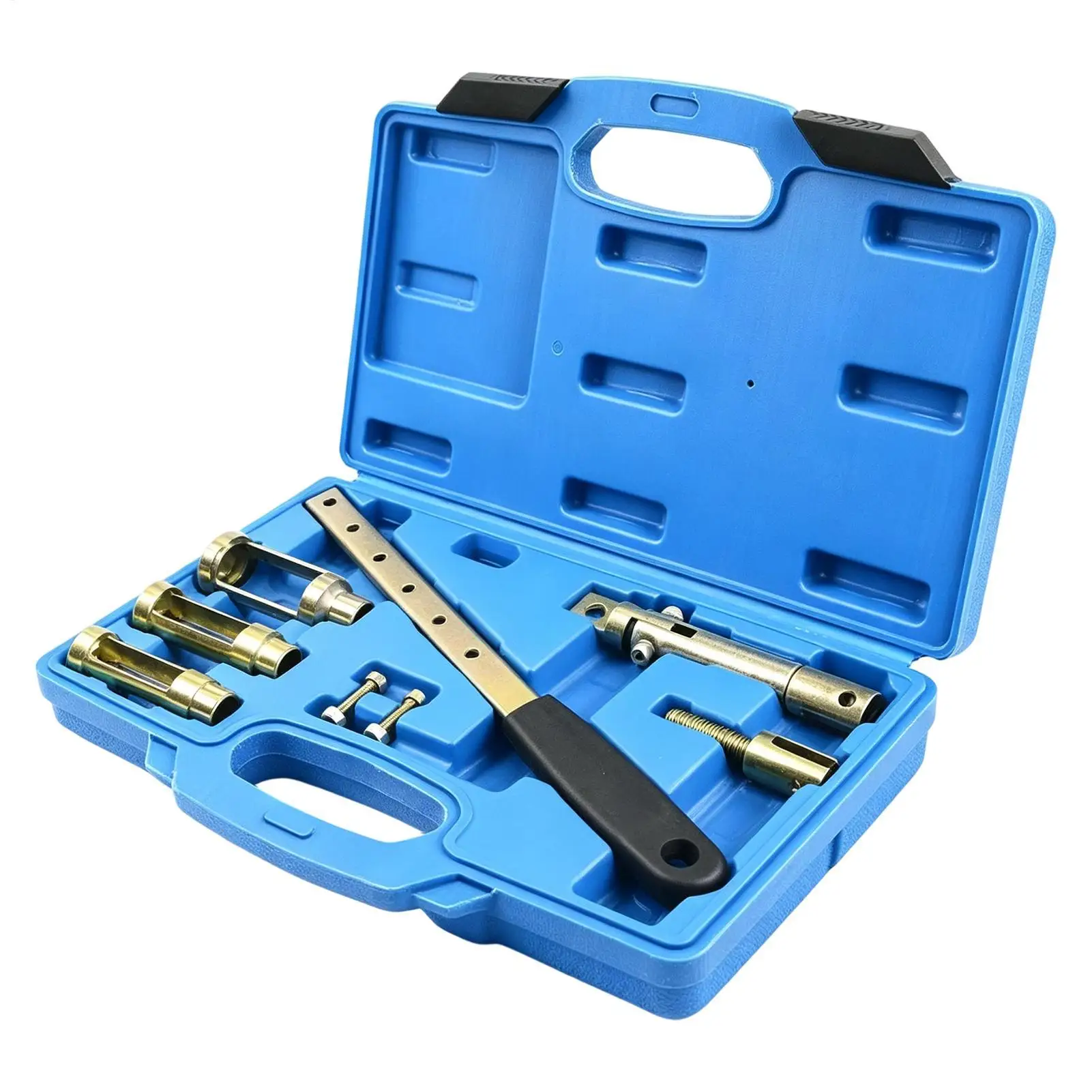 Valve Spring Compressor Tool Set Long Handle Manual Valve Stem Oil Seal Replacement Tool Valve Spring Installer Remover Kit