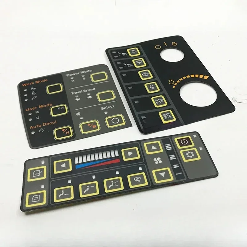 Sticker Air Conditioning Instrument Key Control Panel Excavator Accessories For Hyundai 200/215/225/265/305/-7