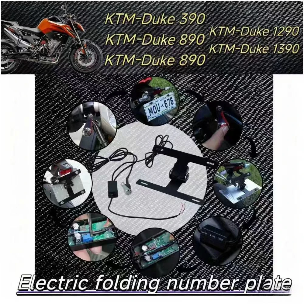 

License Plate Premium Adjustable License Plate Button Switch Effortless Contro License Plate for Duke KTM 790 890 390 1290 1390