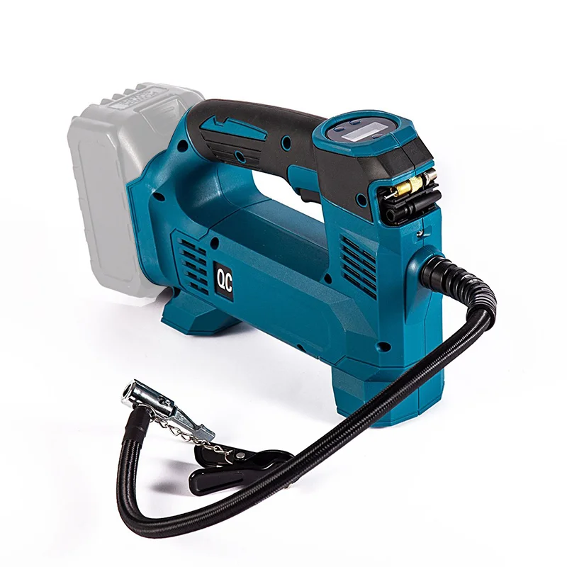 Imagem -03 - Bomba de ar Carro Bicicleta Pneus Bolas Portátil sem Fio Recarregável Carro Pneu Inflator Compressor de ar para Makita 18v Bateria de Lítio