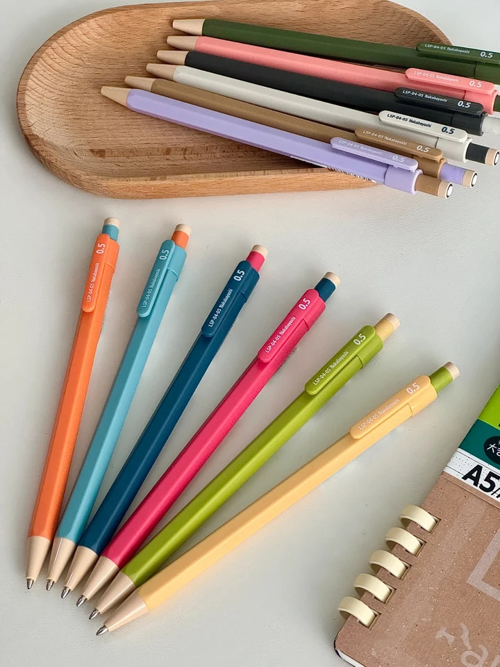Nakabayashi Mechanical Pencils Hexagonal Pen Body Drawing and