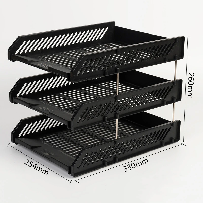 file-tray-hollow-file-compartments-detachable-storage-rack-file-frame-multi-layer-storage-combination-book-and-newspaper-rack