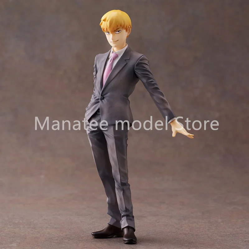 Union Creative Original Mob Psycho 100 III Arataka Reigen PVC Action Figure Anime Model Toys Collection Doll Gift