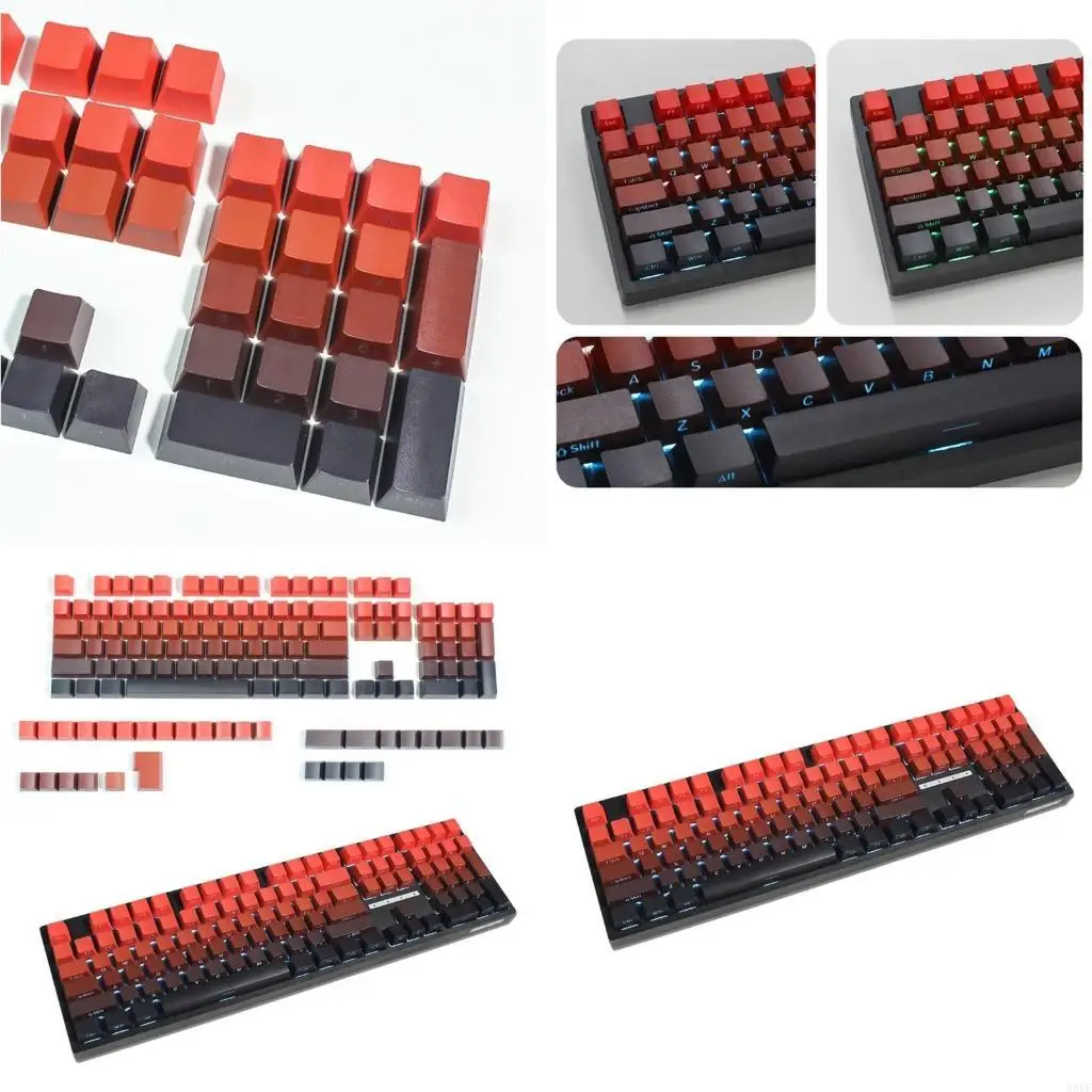 

896F Upgrades Keyboards Keycap Eye Catching Gradients Keycaps Enhancing Light Effects