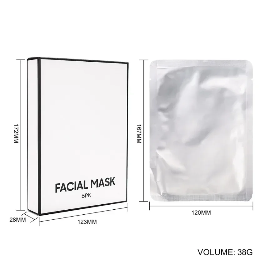 Mascarilla Facial de larga duración, máscara hidratante, producto para el cuidado de la piel, logotipo personalizado, venta al por mayor, caja blanca