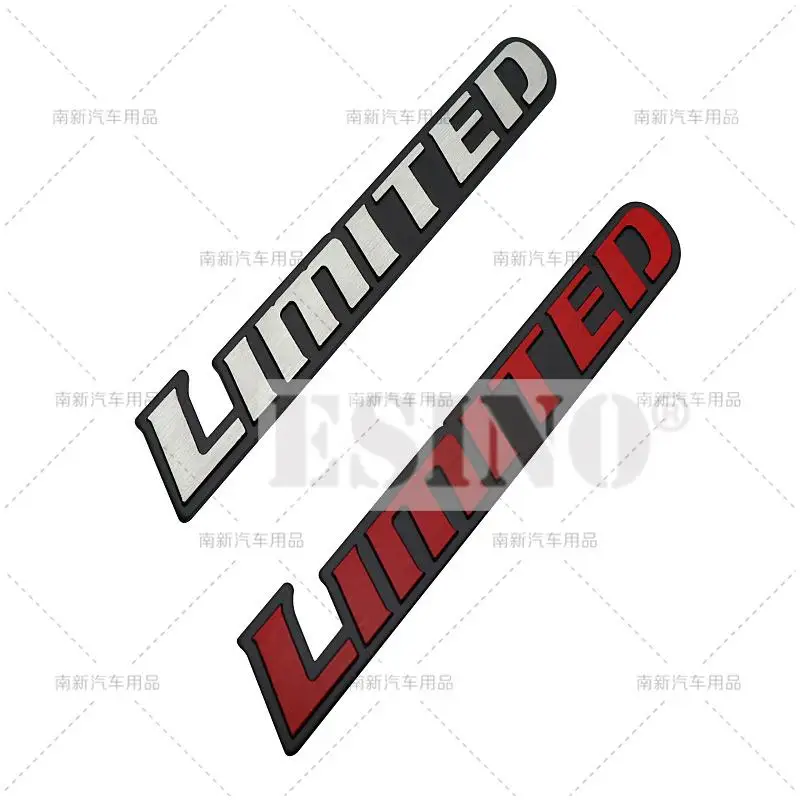 Car Styling 3D Limited Aluminum Alloy Trunk Badge Adhesive Emblem Rear Body Tailgate Badge for Toyota Camry Highlander Corolla