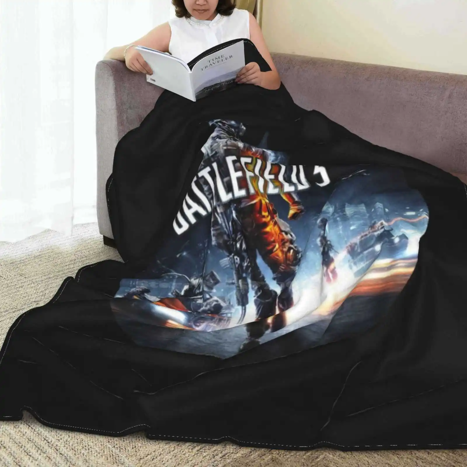 Bf3 Soft Warm Throw Blanket Bf3 Bf4 Bfv Shooter Games Ps4 Pcgamer Guns War Bf2042 image 6
