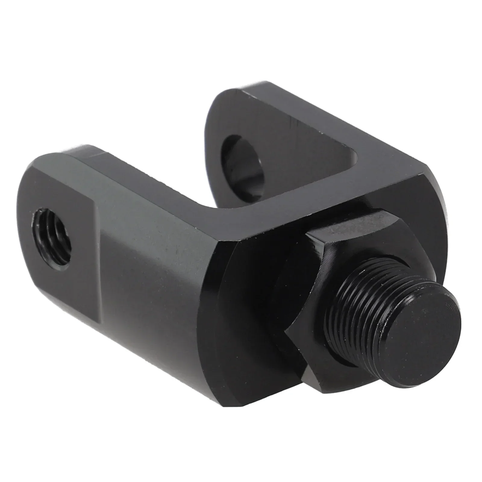 Motorcycle Rear Shock Absorber 27MM Motorcycle Rear Shock Widened Lower Fork Head Round End Adapter Aluminum Alloy Black
