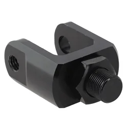Motorcycle Rear Shock Absorber 27MM Motorcycle Rear Shock Widened Lower Fork Head Round End Adapter Aluminum Alloy Black