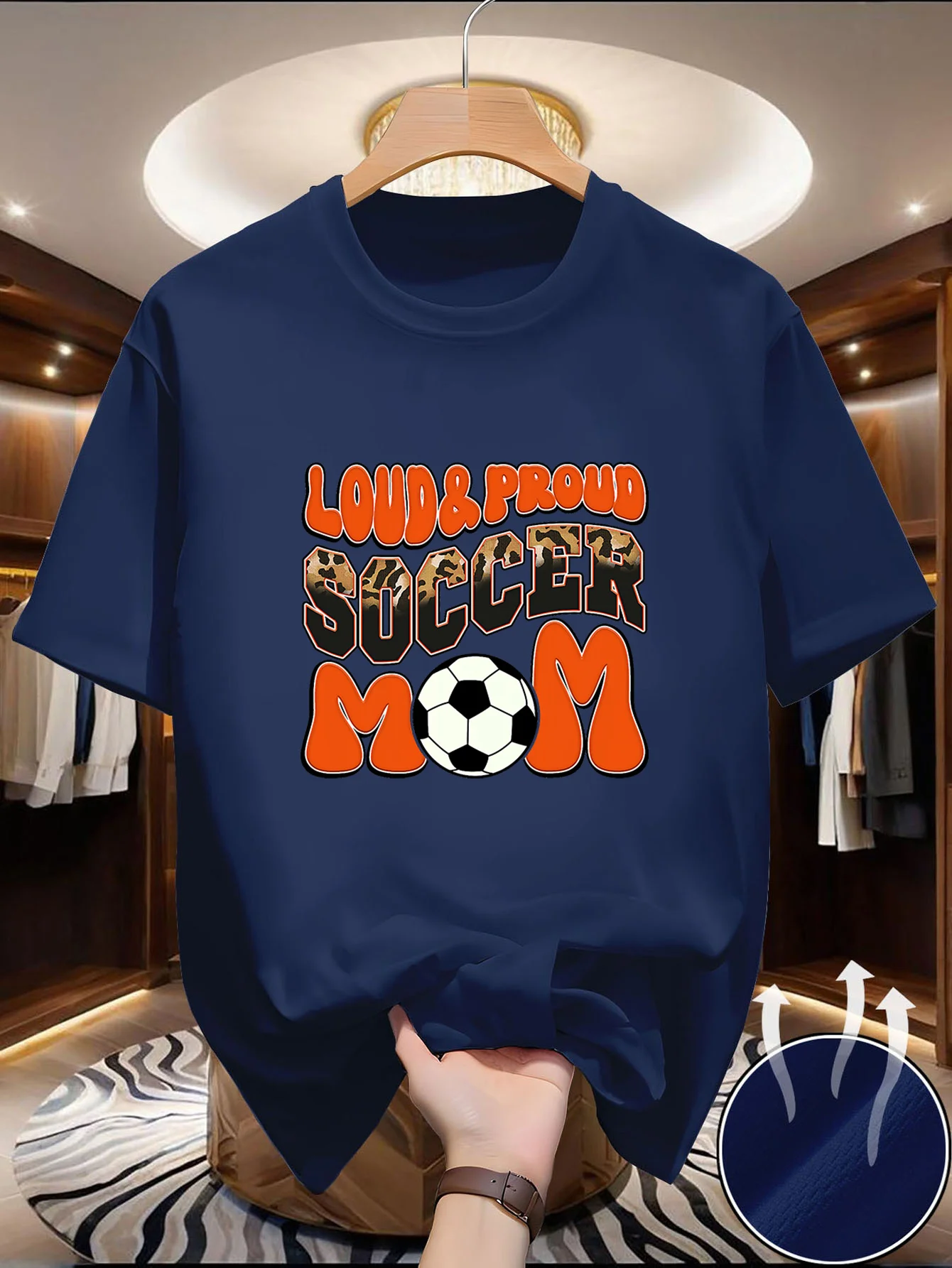Men's Crew Neck Short Sleeve T-Shirt, Fine Texture, Soft to the Touch, Clean Finish, Gentle on Skin, Lightweight, Attractive, Lo