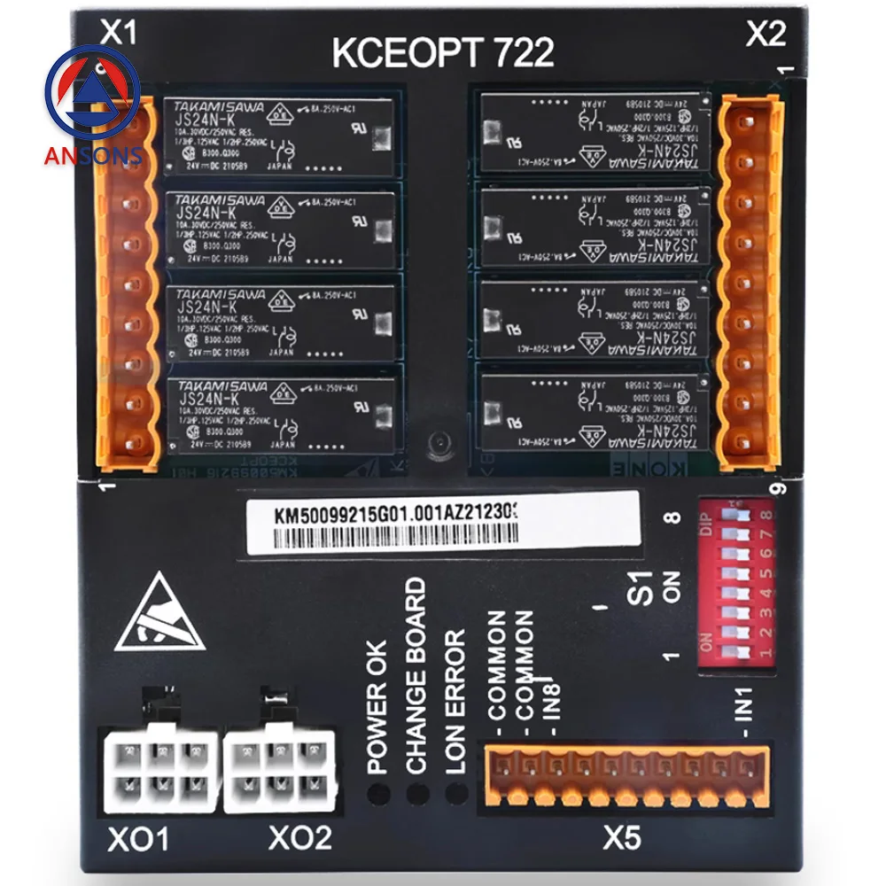 

KCEOPT722 KM50099215G21 KM50099215G03 KM50099215G01 KONE Elevator Fire Protection PCB KCE Board Ansons Elevator Spare Parts