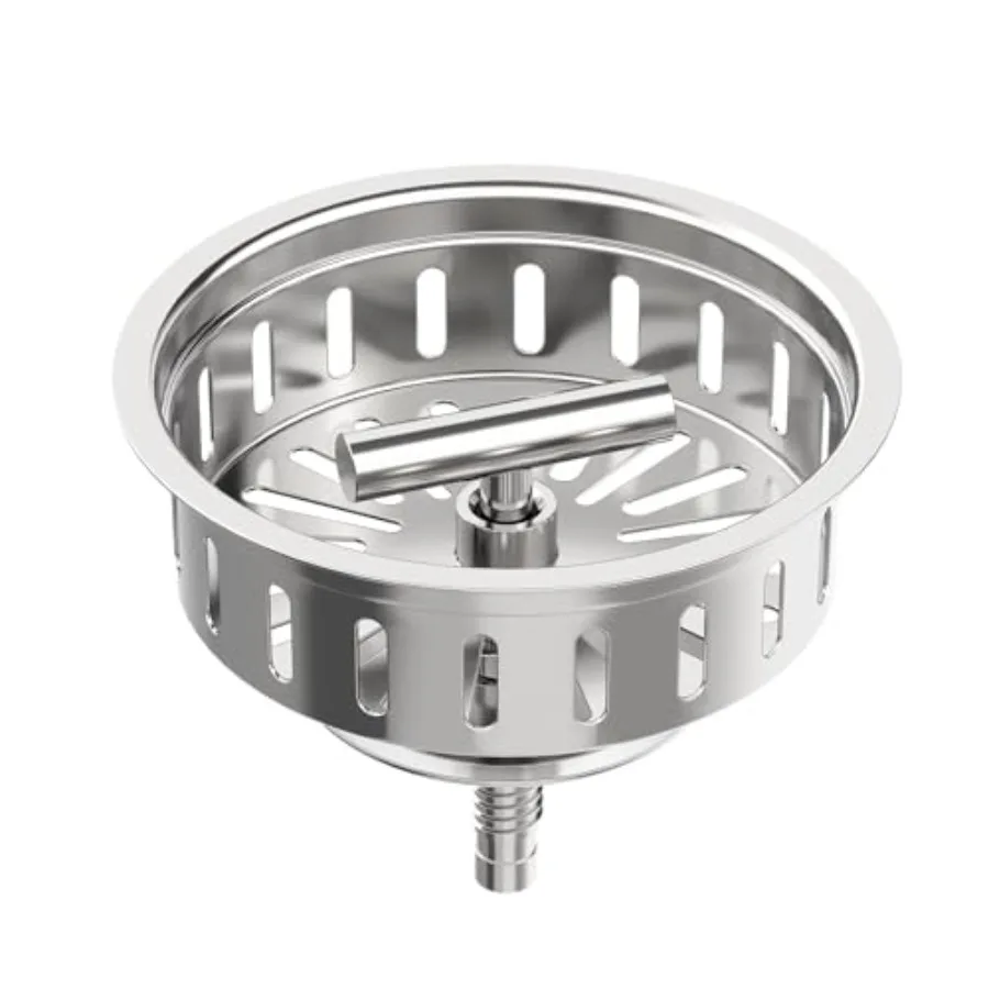 

Kitchen Sink Stopper Strainer Replacement for 9171 Standard 3-1/2 Inch Spin and Seal Drains with Threaded Stopper Function, Ste