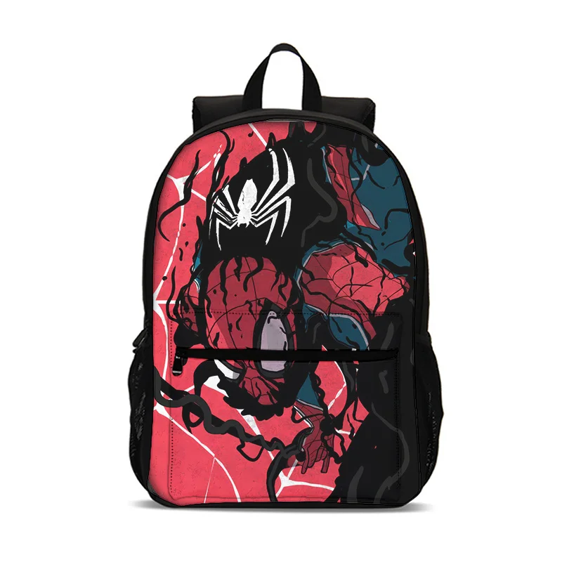 스파이더 맨 슈퍼 영웅 배낭 소년과 소녀 학생 생일 선물 어린이 학교 가방 대용량 캠핑 내구성 배낭